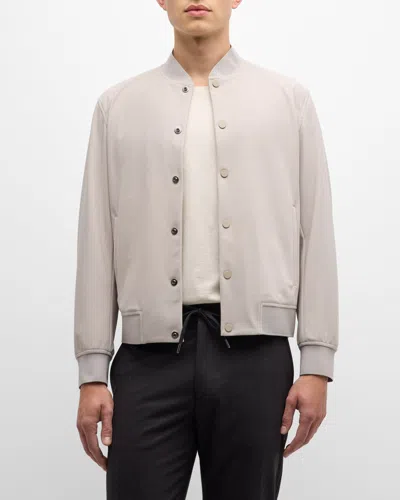 Theory Men's Murphy Precision Ponte Jacket In Putty