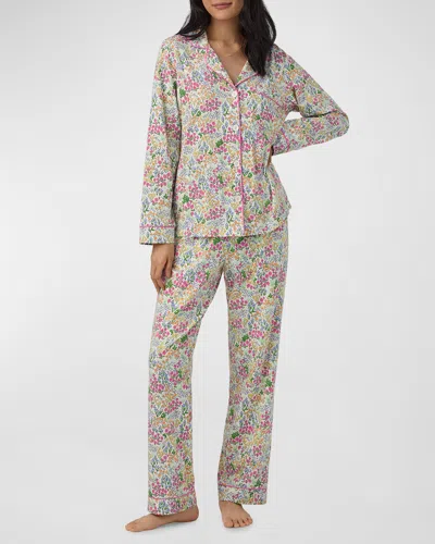 Bedhead Pajamas Floral-print Organic Cotton Jersey Pajama Set In Cottage Garden