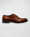 Weitzman Men's Club Calfskin Classic Derby Loafers In Tan