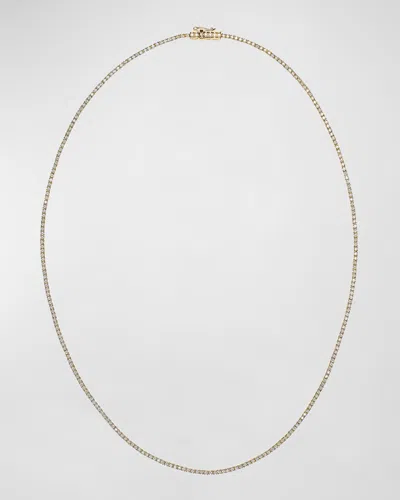 Lana Diamond Skinny Tennis Necklace In Gold