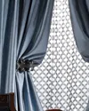 Amity Home Radiance Silk Curtain, 84"l In Greystone