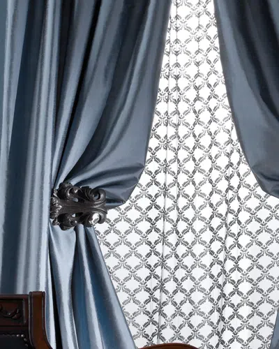 Amity Home Radiance Silk Curtain, 84"l In Greystone