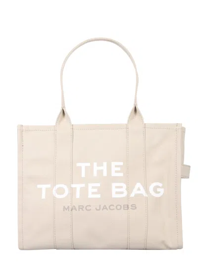 Marc Jacobs The Traveler Large Canvas Tote Bag In Beige