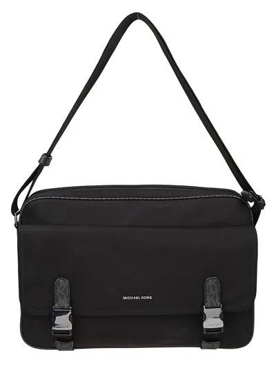 Michael Kors Utility Flap Messenger In Black