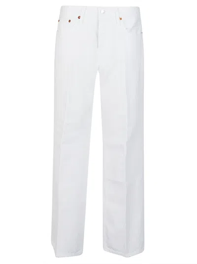 Re/done Loose Boot Jeans In White