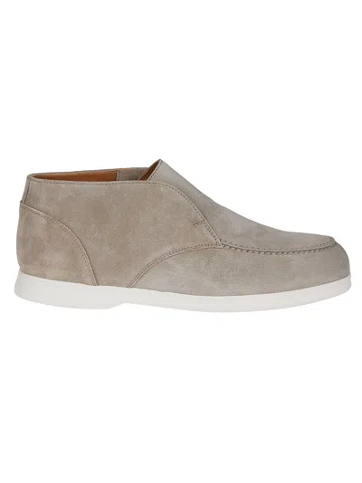 Doucal's Chukka Suede Loafers In Nut/fondo Bianco