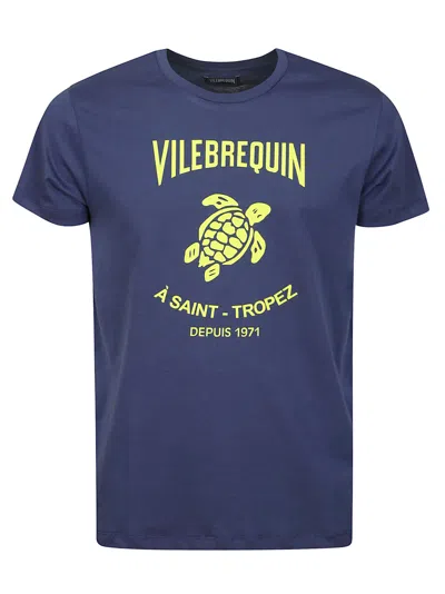 Vilebrequin T-shirt In Blu Yatch