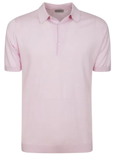 John Smedley Adrian Shirt Ss In Mallow Pink