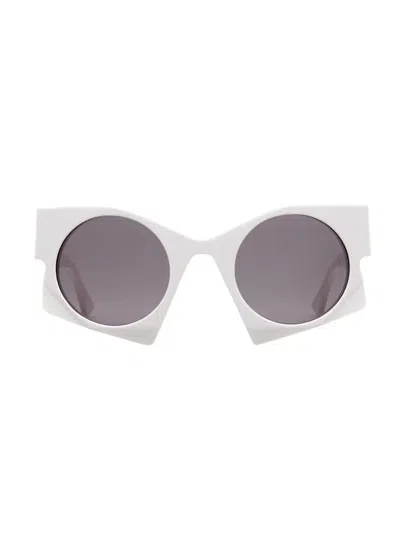 Kuboraum U5 Geometric-frame Sunglasses In Grey