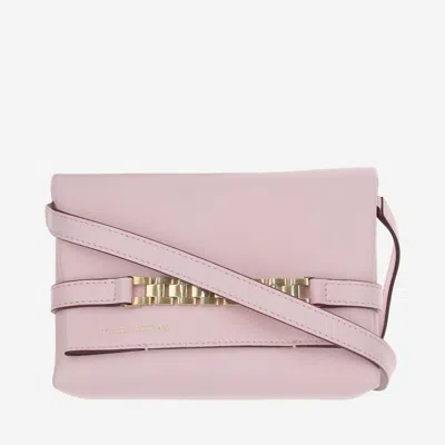 Victoria Beckham Mini Chain Pouch Cross Body Bag In Pink