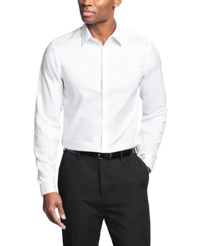 Calvin Klein Men's Infinite Color Sustainable Slim Fit Dress Shirt In White