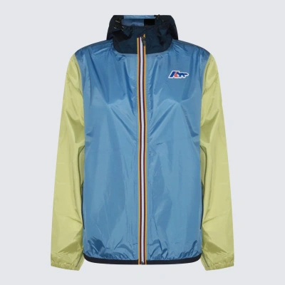 Maison Kitsuné Lgith Blue And Green Casual Jacket In Multicolour