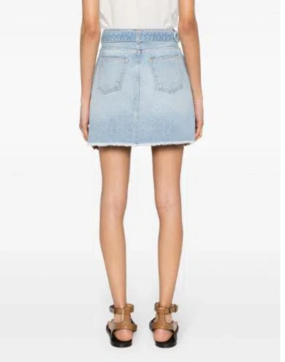 Twinset Denim Mini Skirt With Oval T Belt