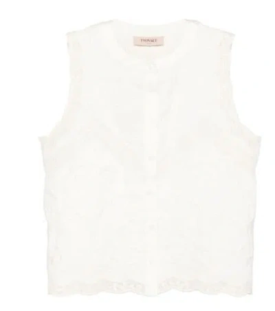 Twinset Twin-set Top In White