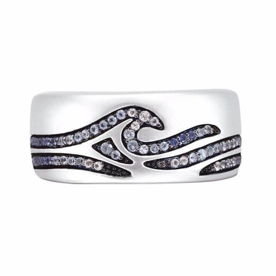 Gucci Breaking Waves Stone Band Ring