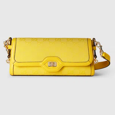 Gucci Kleine Luce Schultertasche In Yellow