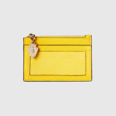 Gucci Luce Kartenbrieftasche In Yellow