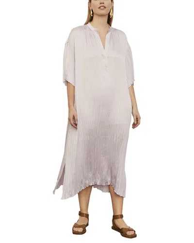 Vince Plus Crushed Band Collar Dress In Violetta