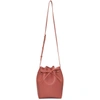 MANSUR GAVRIEL Pink Saffiano Mini Bucket Bag,HMB004SA