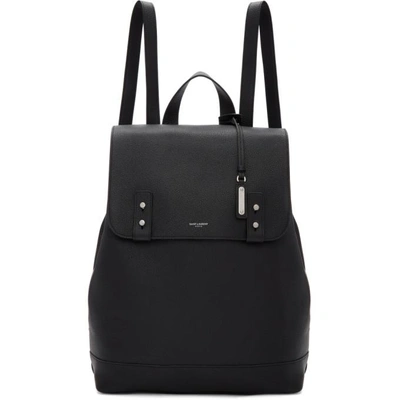 Saint Laurent Sac De Jour Souple Black Leather Backpack