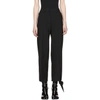 JW ANDERSON BLACK KNOT HEM TROUSERS