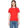 COMME DES GARÇONS PLAY Red Double Heart Patch T-Shirt