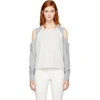 RAG & BONE RAG AND BONE GREY STANDARD ISSUE SLASH SWEATSHIRT