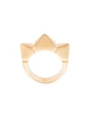 Chloé Spiked Ring - Metallic In Metallic