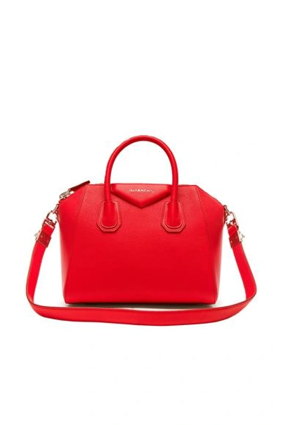 Givenchy 'small Antigona' Leather Satchel - Red In Medium Red