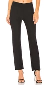 Vince Genuine Leather Panelled Back Darts Fitted Moto Leggings In Black