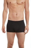 Hanro Cotton Essentials Long-leg Boxer Briefs In Black