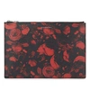 GIVENCHY Rose medium Saffiano leather pouch