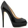 GIUSEPPE ZANOTTI GIUSEPPE ZANOTTI - BLACK PATENT LEATHER OPEN-TOE PUMP SHARON 120,I76001501809