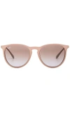 Ray Ban Erika Sunglasses In Dark Rubber Sand
