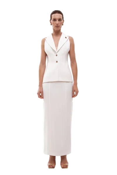 Gasanova Maxi Skirt In White
