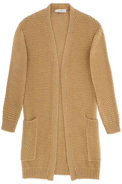 Max Mara Brown Abissi Cardigan In Beige