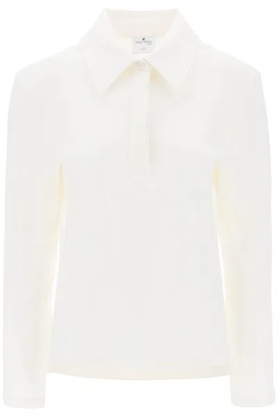 Courrèges Courreges Cotton Piqué Polo Shirt Women In White