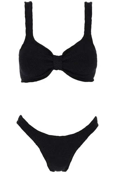 Hunza G . Bonnie Bikini Set In Black