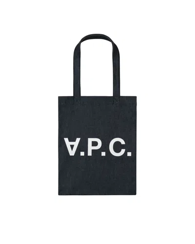 Apc A.p.c. Laure Denim Tote Bag In Iai