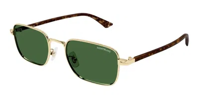 Montblanc Eyewear Rectangle Frame Sunglasses In Multi