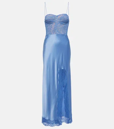Rebecca Vallance Larisa Midi Dress In Blue