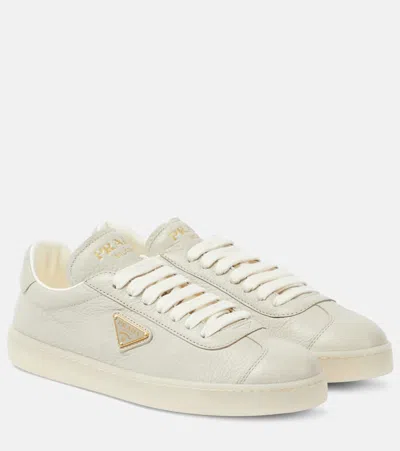 Prada Trainers Lane Aus Leder In Neutral