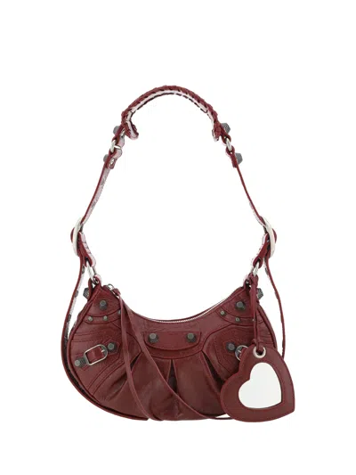 Balenciaga Le Cagole Shoulder Bag In Brick Red