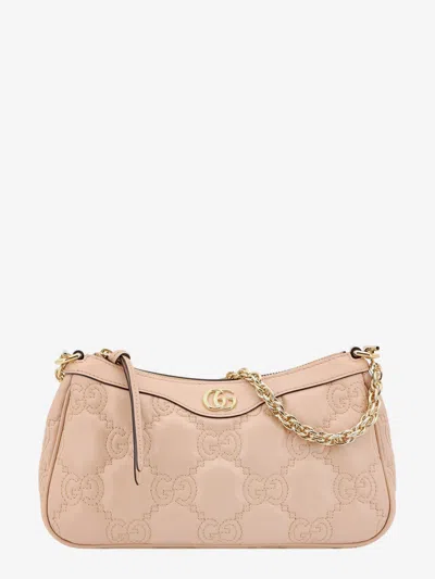 Gucci Gg Matelassé Leather Shoulder Bag In Pink