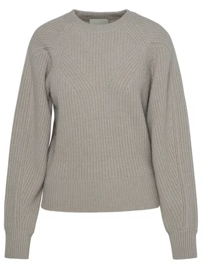 Isabel Marant 'baptista' Ivory Cashmere Blend Sweater Woman In Cream