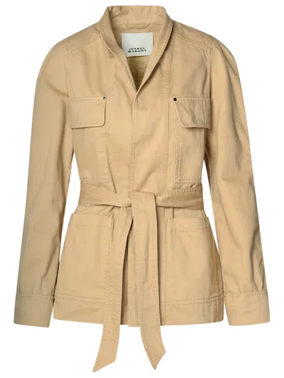 Isabel Marant Woman  'loetizia' Beige Cotton Jacket In Cream