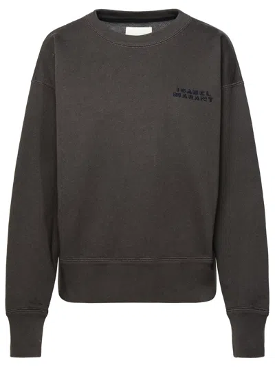 Isabel Marant Shad Logo Sweatshirt In Grey