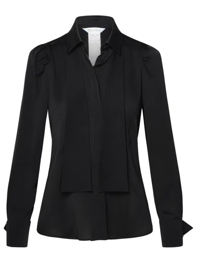 Max Mara Woman  Black Silk Shirt