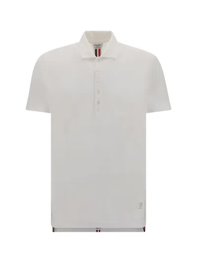 Thom Browne Men Polo Shirt In White