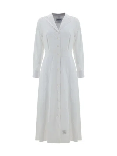 Thom Browne Women Chemisier Dress In White